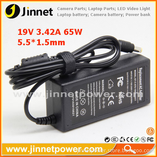 19v 3.42a 65w Replacement Laptop Charger Adapter For Acer Notebooks 